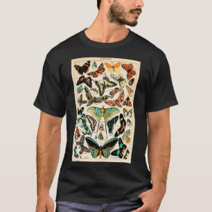 Camiseta Papillon I Vintage Cartas Francesas De Borboleta P