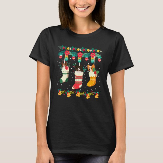 Camiseta Papillon Stocks de Natal X Mas Luzes Pajama Matc (Frente)