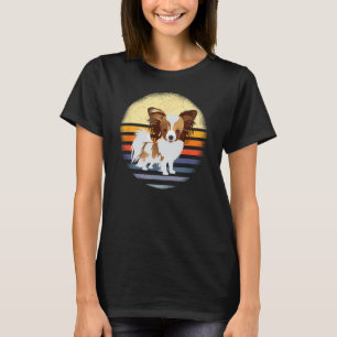 Camiseta Papillon Vintage Funny Papillon Proprietário do Cã