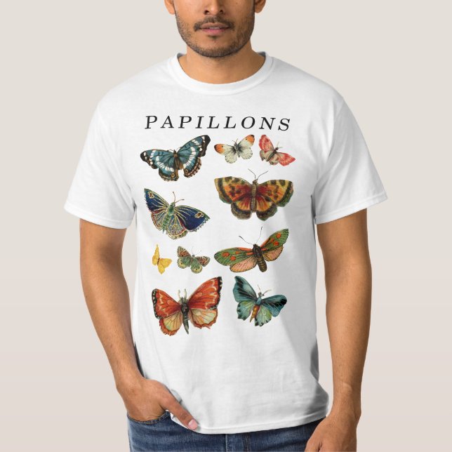 Camiseta Papillons Borboleta Vintage (Frente)