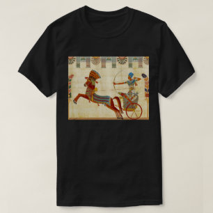 Camiseta Papiro dos Cavalos do Faraó Ramsés II do Antigo Eg
