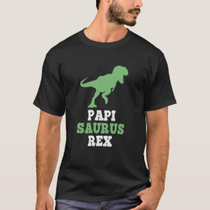 Camiseta PapiSaurus Rex Dino Dinossauro Engraçado Papi-Saur