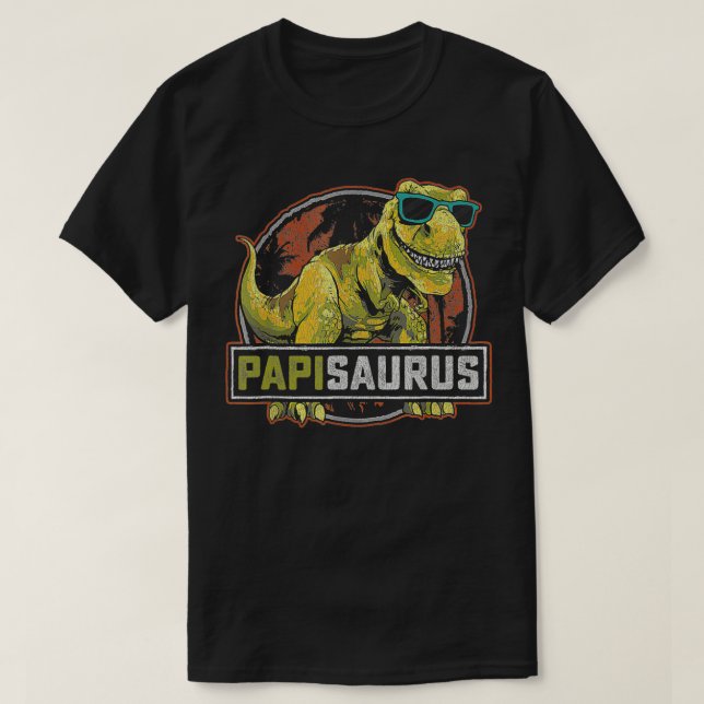 Camiseta Papisaurus T Re Dinosaur Papi Saurus Family Matchi (Frente do Design)