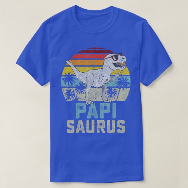 Camiseta Papisaurus T Rex Dinosaur Papi Saurus Match (Frente do Design)