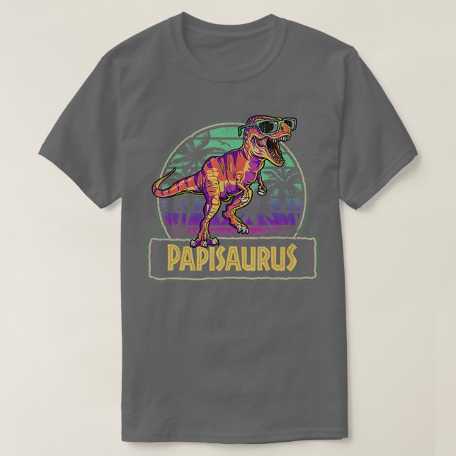Camiseta Papisaurus T Rex Dinosaur Papi Saurus Match (Frente do Design)