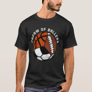 Camiseta Papo De Ballers Engraçado Futebol Futebol De Basqu