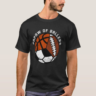 Camiseta Papo De Ballers Engraçado Futebol Futebol De Basqu