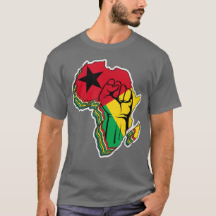 Camiseta Papo Sobre Guiné-Bissau Com Bandeira De Bissau Na 