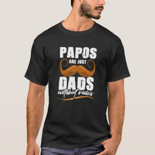 Camiseta Papo Vovô Regras Vovô Prêmio de Dia de os pais