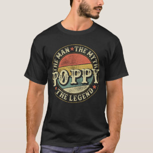 Camiseta Papoie O Homem O Mito O Vovô Da Lenda.