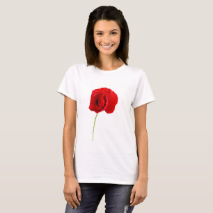 Camiseta papoila solteiro