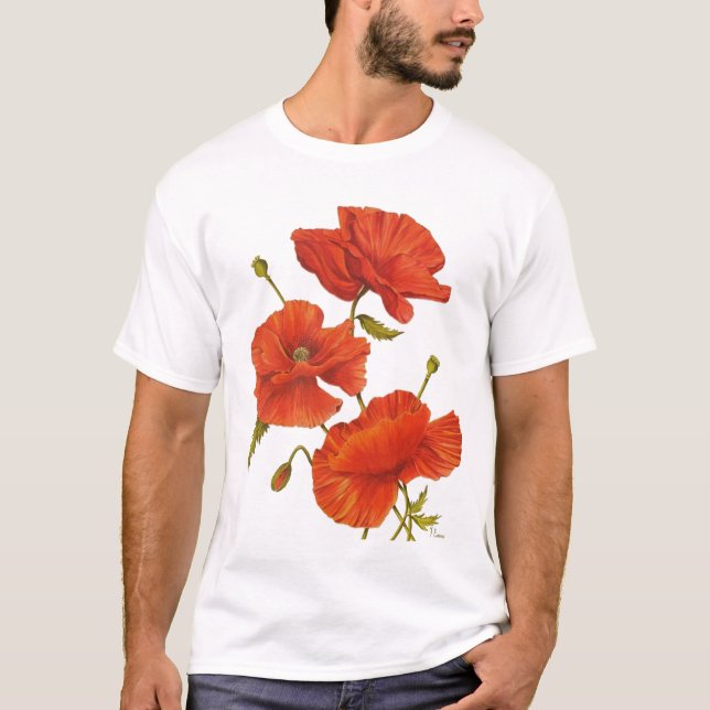 Camiseta Papoilas do t-shirt (Frente)