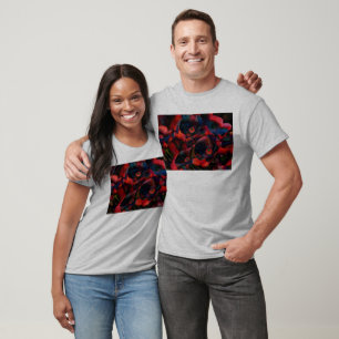 Camiseta Papoilas pretas
