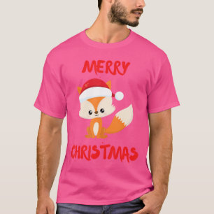 Camiseta Paposa de Natal Fox Natal Bonito Natal