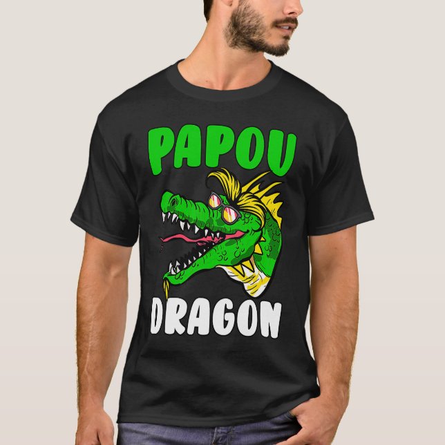 Camiseta Papou Dragon  Father's Day (Frente)