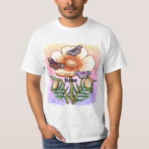 Camiseta Papoula amarela Borboleta