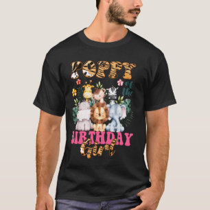 Camiseta Papoula Do Tema De Zoológico De Aniversário Da Men