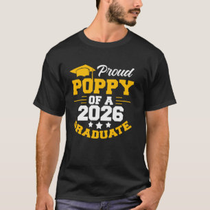 Camiseta Papoula Orgulhosa de 2026 Senior Graduate College