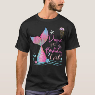 Camiseta Pappi Da Rapariga De Aniversário Sereia Família Má