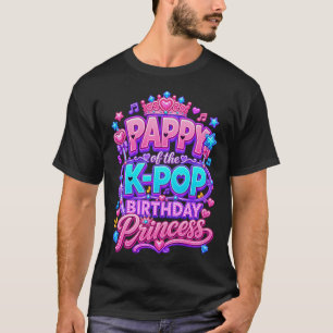 Camiseta Pappy Da Princesa De Aniversário Do K-Pop Música C