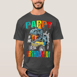 Camiseta Pappy Do Dinossauro Do Monstro Do Aniversário