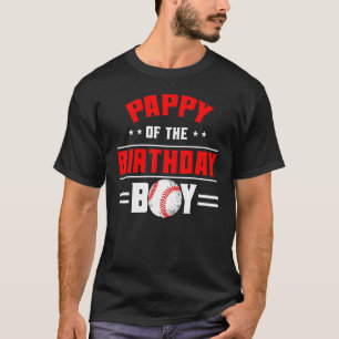 Camiseta Pappy Do Garoto Birthday Baseball Theme Family Bd