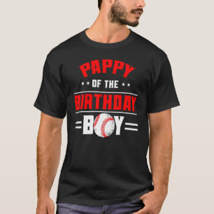 Camiseta Pappy Do Garoto Birthday Baseball Theme Family Bd