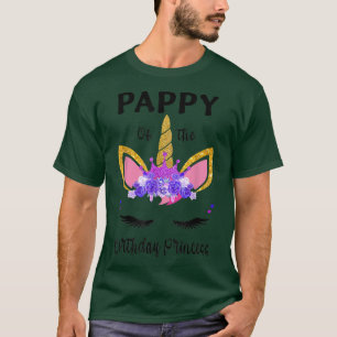 Camiseta Pappy Do Pai Da Rapariga De Aniversário Gift Unico