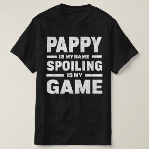 Camiseta Pappy É O Meu Nome A Estragar É O Meu Jogo Vovô A