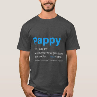 Camiseta Pappy Gifts Definição do Dia de os pais do avô