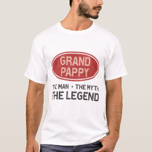 Camiseta Pappy grande o homem o mito a legenda