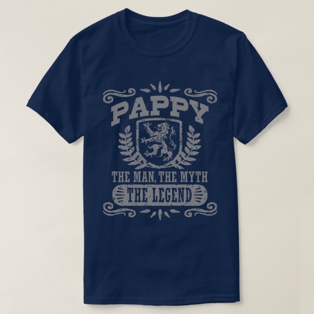Camiseta Pappy O Homem O Mito A Lenda (Frente do Design)