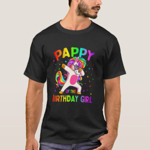 Camiseta Pappy of the Festa de aniversário Girl Dabbing Uni