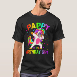 Camiseta Pappy of the Festa de aniversário Girl Dabbing Uni