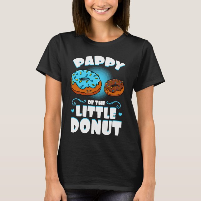 Camiseta Pappy Of The Little Donut Gender Reveal Announceme (Frente)