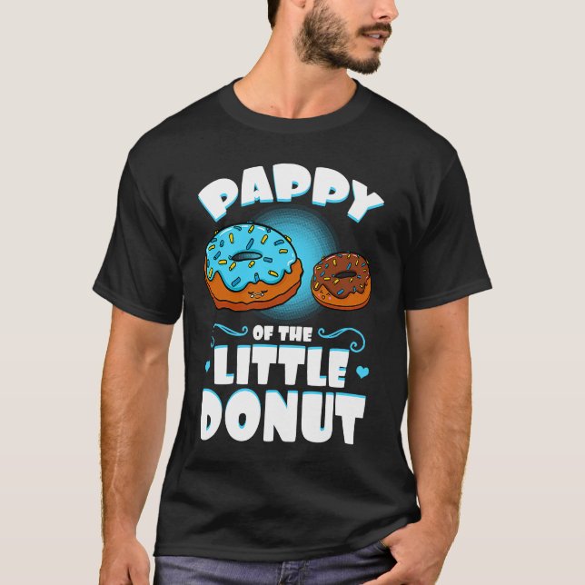 Camiseta Pappy Of The Little Donut Gender Reveal Announceme (Frente)