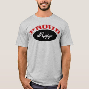 Camiseta Pappy orgulhoso (vermelho e preto)