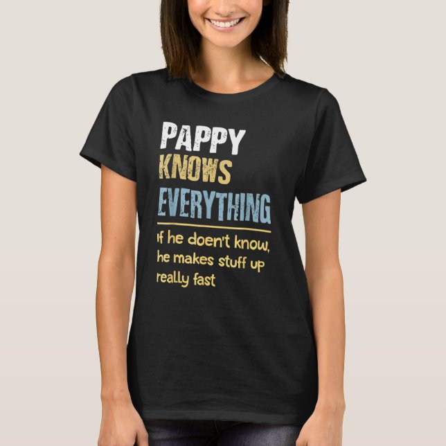 Camiseta Pappy sabe tudo - Vovô (Frente)