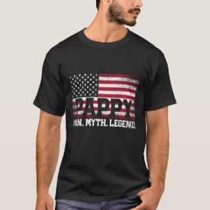 Camiseta Pappy The Man Myth Legend American Flag D