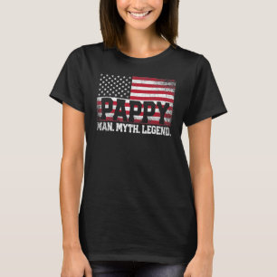 Camiseta Pappy The Man Myth Legend American Flag D