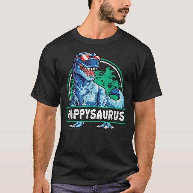 Camiseta Pappysaurus Fathers Day T rex Dinosaur PappySaurus (Frente)