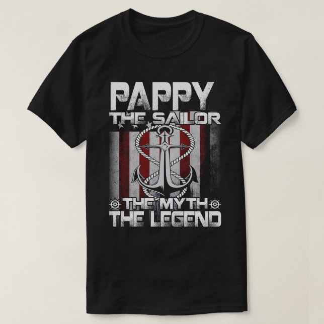 Camiseta PAPPYT O Marinheiro O Mito A Lenda (Frente do Design)