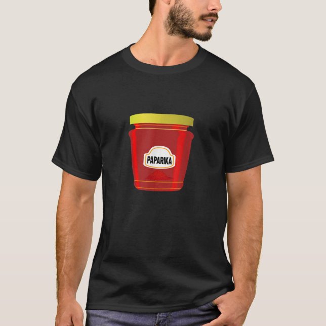 Camiseta Paprika Spice Costume Halloween Grupo de Combinaçã (Frente)