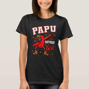 Camiseta Papu Da Rapariga De Aniversário A Dabbing Strawber