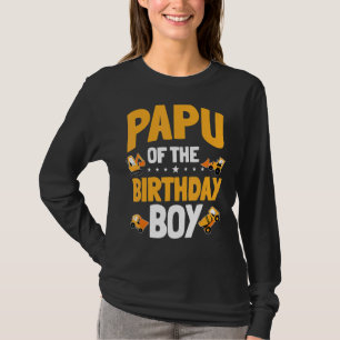 Camiseta Papu Do Aniversário Da Construção De Meninos