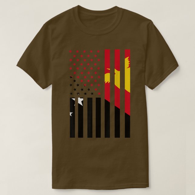 Camiseta Papua New Guinea Papuan Flag 58 (Frente do Design)