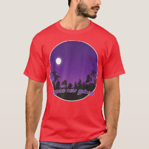 Camiseta Papua nova guiné à noite com Palms
