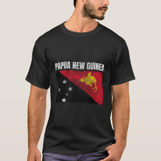 Camiseta Papua-Nova Guiné, com dificuldades, bandeira Papua