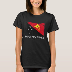 Camiseta Papua-Nova Guiné - desolada Bandeira Homens Mulher