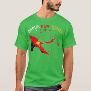 Camiseta Papua-Nova Guiné - desolada Bandeira Homens Mulher